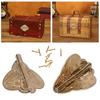 2pcs Antique Small Brass Hinge Copper Embossing Folding Hinge Vintage Antique Hinge  Drawer