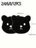 2/4/6/8/12pcs Reusable Pet Hair Remover Laundry Sponges - Bear Shape Effective Anti-Winding Cleaning Tools for Washing Machines