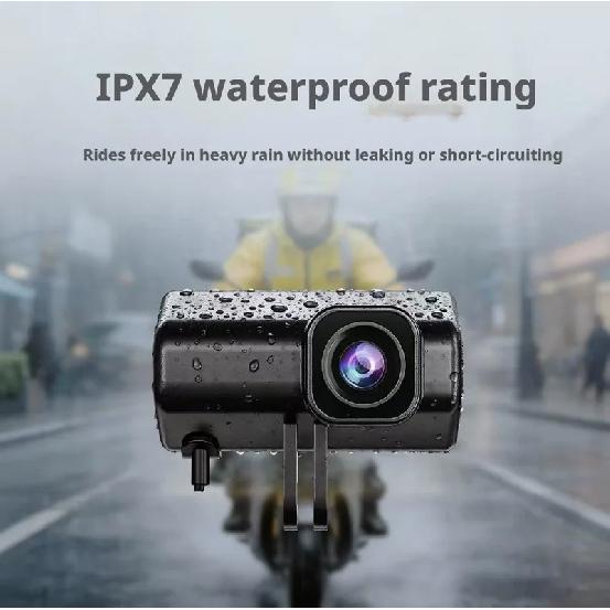 1080P Full HD Motorcycle Dash Cam Built-in WiFi IP66 Waterproof Shockproof Professional Riding Safety Recorder