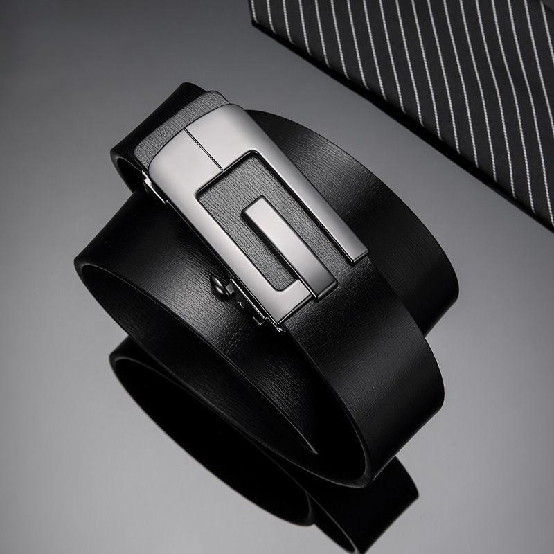 

Новый мужской ремень Модный деловой Молодежь носит беззубый ремень с автоматической пряжкой Корейская версия универсальных брюк 105cm