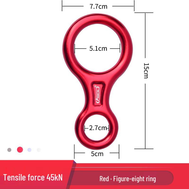 Aluminum Alloy Figure 8 Descender Belay Device - Lightweight & Durable for Fast Outdoor Descent