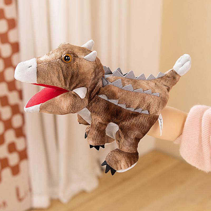 Creative Stuffed Plush Dinosaur Toys Hand Finger Story Puppet Cute Dolls Educational Baby Toys Tyrannosaurus Rex Children Gift