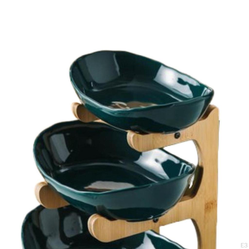 3 Tier Serving Tray Set Server Tiered Stand Display Dishes for Appetizer