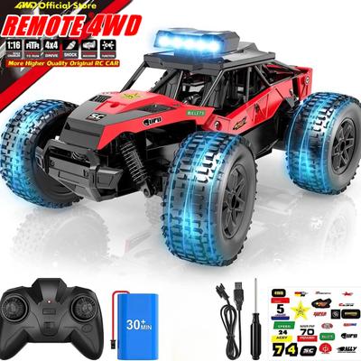 Nové Vysoko Rýchlostné RC Auto Drift Nákladné Auto LED Svetlo 2WD 25KM/H Vysoko Rýchlostné Terénne Pretekárske Jedna Batéria Dlhá Výdrž Vhodné pre Deti Hračky Darčeky