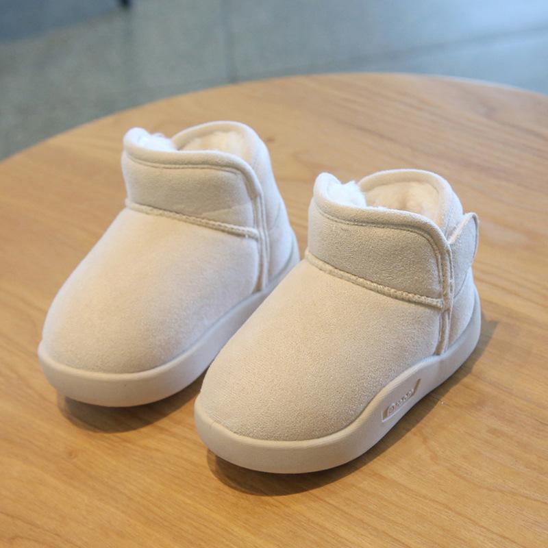 Winter Baby Girl Shoes  Toddler Snow Boots Children Infant Plush Warm Kids Short Boots Boys Cotton Shoes Size 15-24