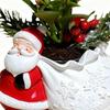 Silicone Flower Pot Mold 3D Silicone Christmas Santa Casting Supplies Pen Holder Plaster Mould For Party Planners Art Teachers