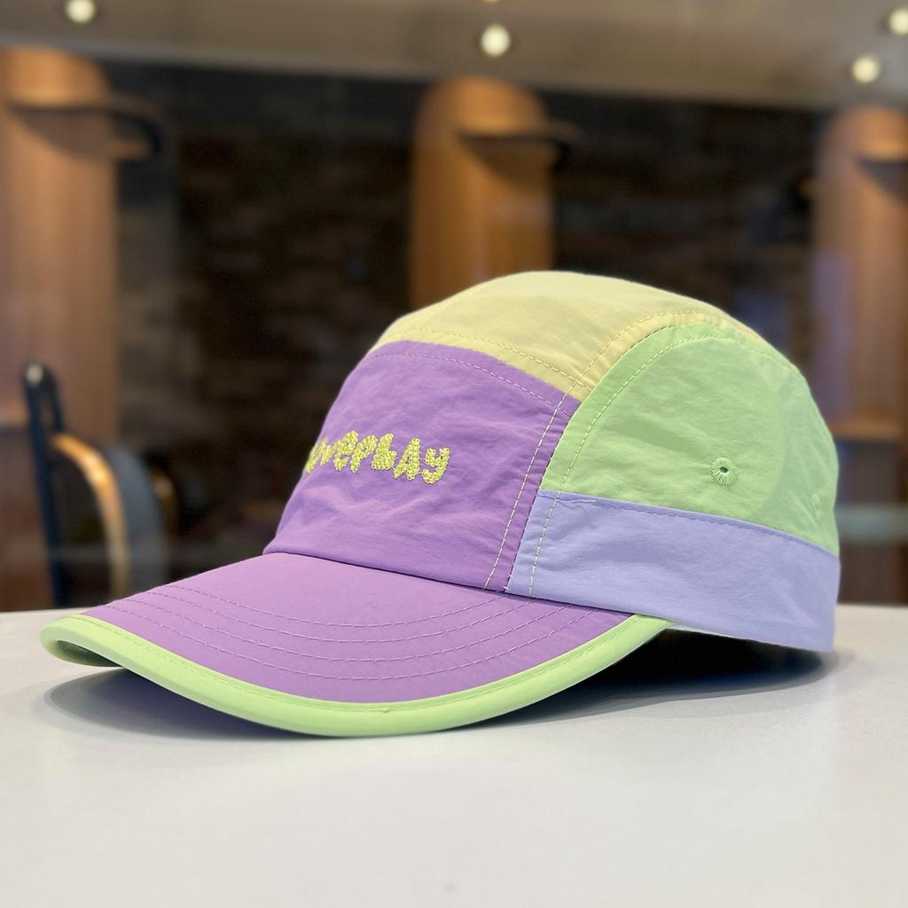 2025 Summer Duckbill Cap, Unisex, Color-Blocked, Letter Design, Lightweight, Sun-Protective, Breathable, and Quick-Drying Baseball Cap