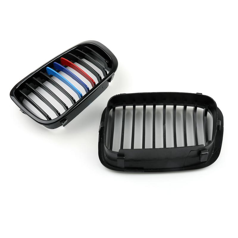 Artudatech Front Kidney Hood Grille Grill For BMW E46 3 Series 4 Door 1998-2001 M-Color Car Accessories