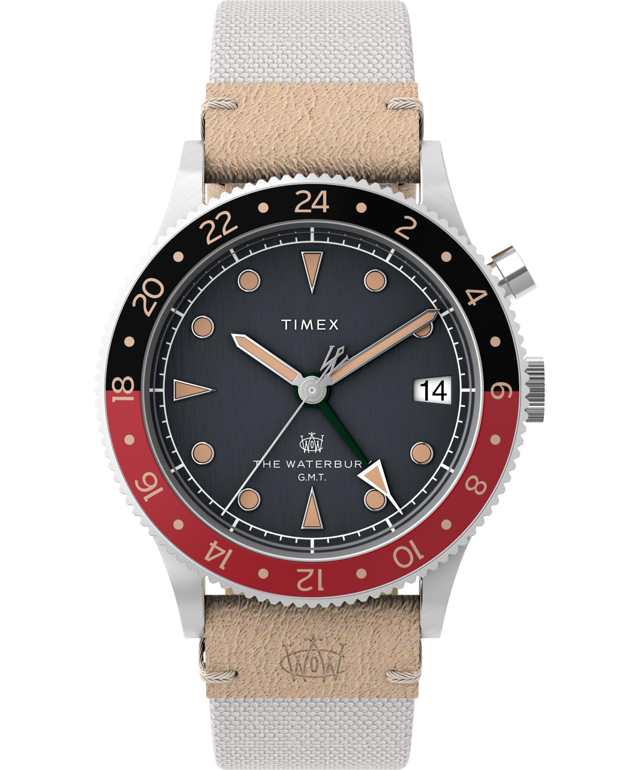 Waterbury Watch Quartz 10 ATM Water Resistant Mineral Glass Black Dial TW2V74100 [TIMEX] Men s [Authentic] чёрный