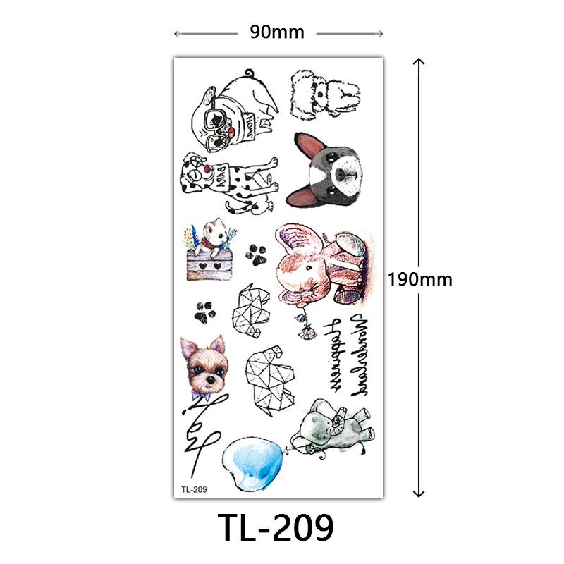 Flower Tattoo Stickers, Color Sketch Tattoo Stickers, English Letters, Wedding Photography Tattoo