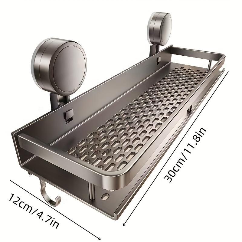 1pc Shower Caddy - Bathroom Organizer with Suction Cups | No Drilling Needed, Compact Shelf for Small Spaces,Modern Decor