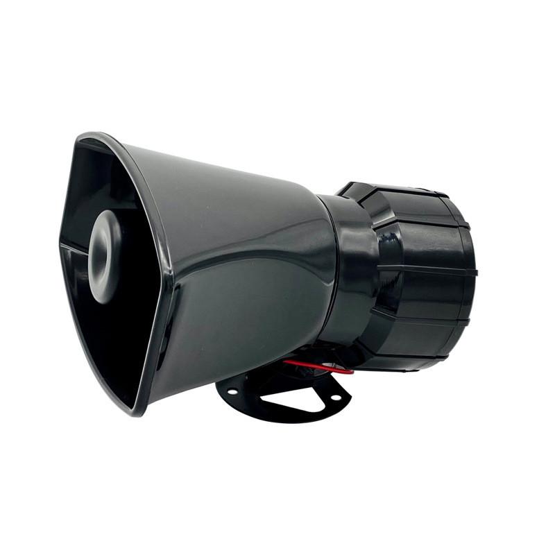 7 Tone Electric Alarm Horn Car Motorcycle Modification Alarm Car Mounted Loudspeaker 12V/24V Waterproof Alarm Horn