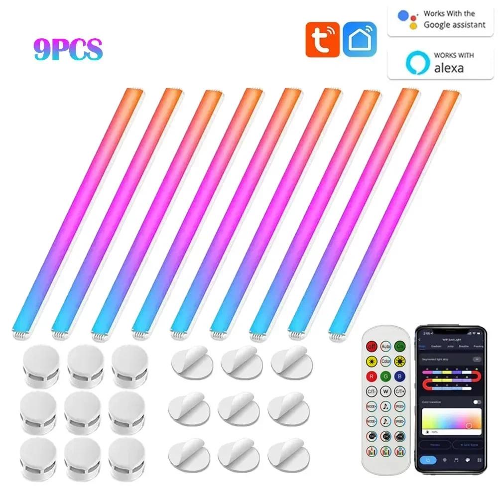 RGB IC Strip Wall Lamp Atmosphere Night Light APP Music Party TV Backlight Bedroom Game Room Decor Smart LED Night Light
