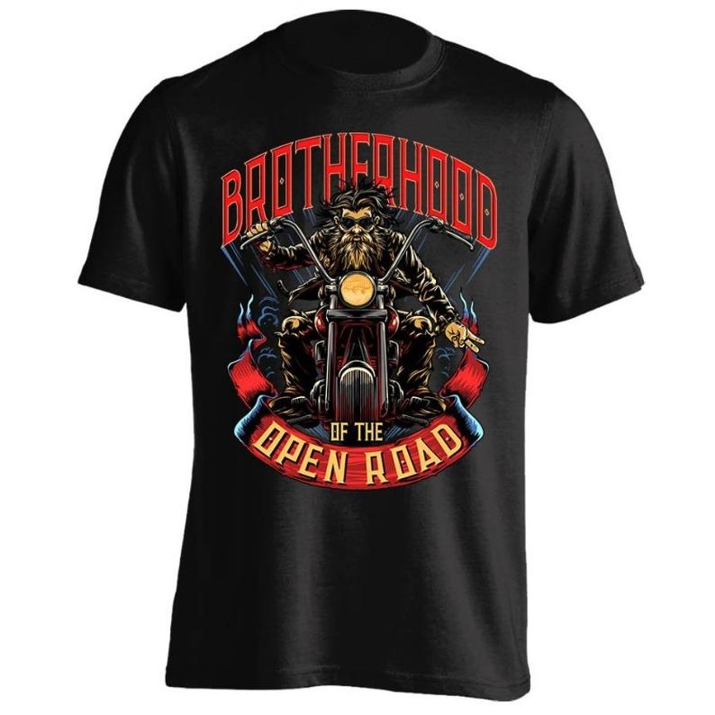 

2026 Summer Tee Men Women Vintage Top Brotherhood of the Open Road T-shirt Hip Hop Streetwear Oversized Tshirt Short Sleeve Casual 4XL