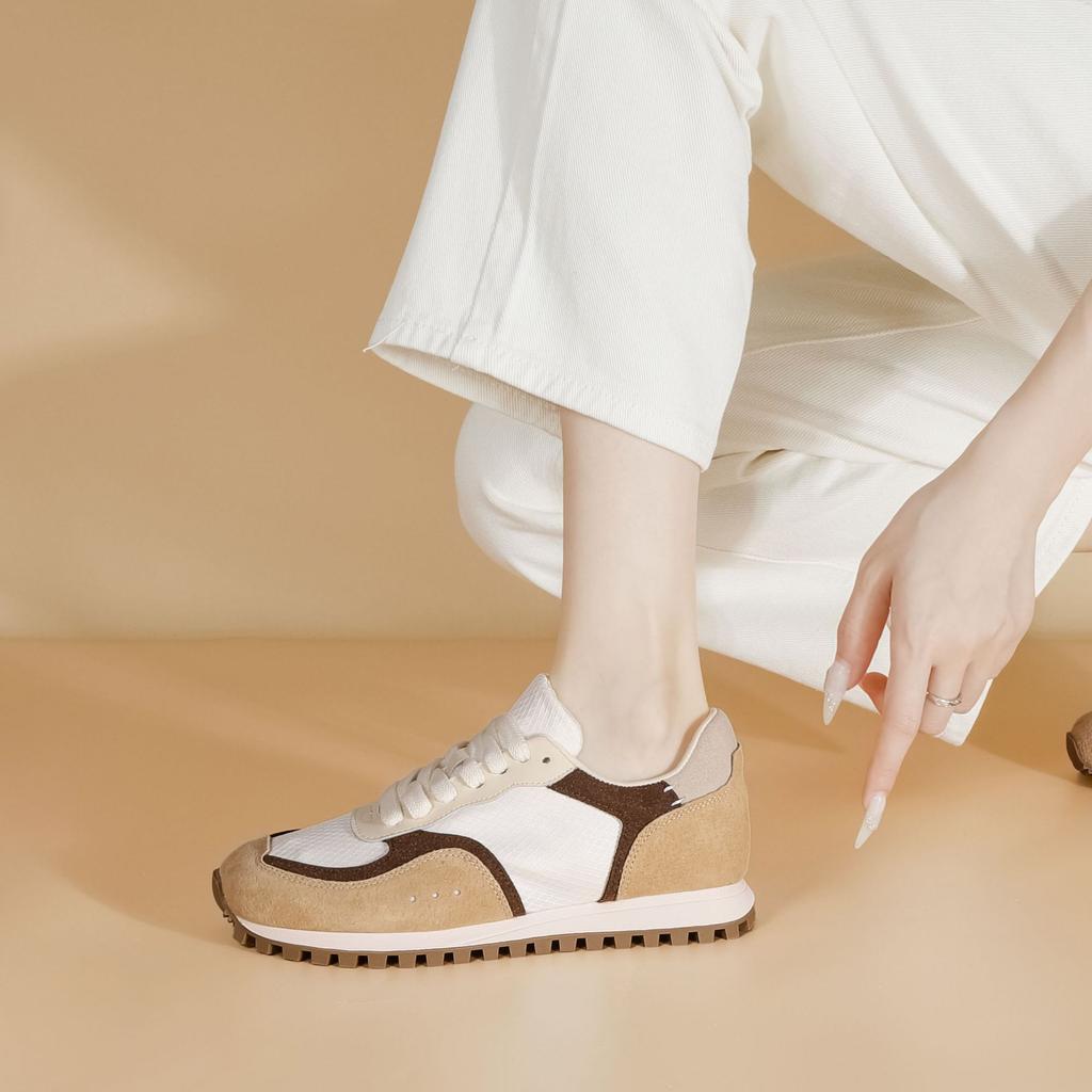 Internet celebrities with the same fashion platform dad shoes women's comfortable platform sneakers front lace-up wear heightening casual women's shoe