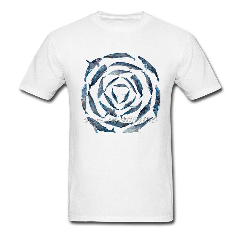 

Морская жизнь Синие киты Круг Спасти океан Новейшая футболка Дельфин-белобочка Высококачественные футболки с круглым вырезом Лето/Осень Мужские хлопковые футболки S