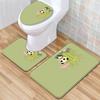 Animal Toilet Floor Mat Three-Piece Bathroom 3-Piece Carpet Doormat