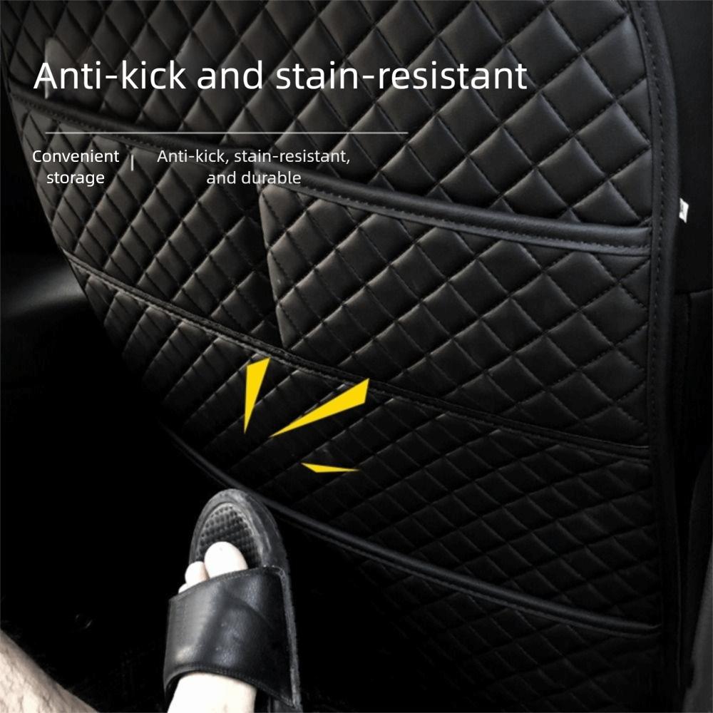 

Waterproof Car Anti Kicks Pad Fashion Design Organizer Pocket Backseat Unisex Kick Mats Storage Mat Auto Parts