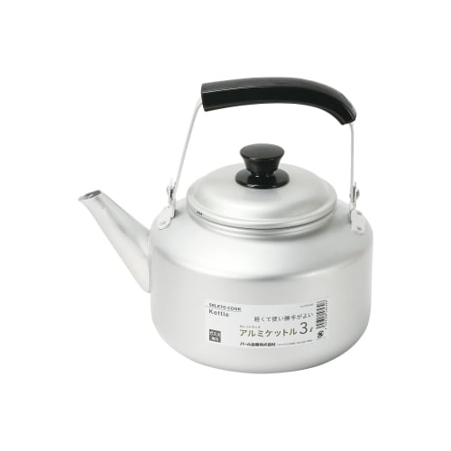 PEARL METAL HB-6439 3L Aluminum Kettle for Gas Stoves Only