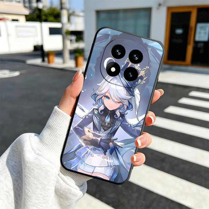 Genshin Impact Furina Soft Phone Case for Xiaomi Redmi Note 12 13 14 15 Pro Plus 11 12S 11S 11T 10 4G Black Cover Back Shell