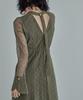 Geometric Party Wedding Lace L [niana] Back-open Dress, Dress, Dress, One-piece Dress, Olive,