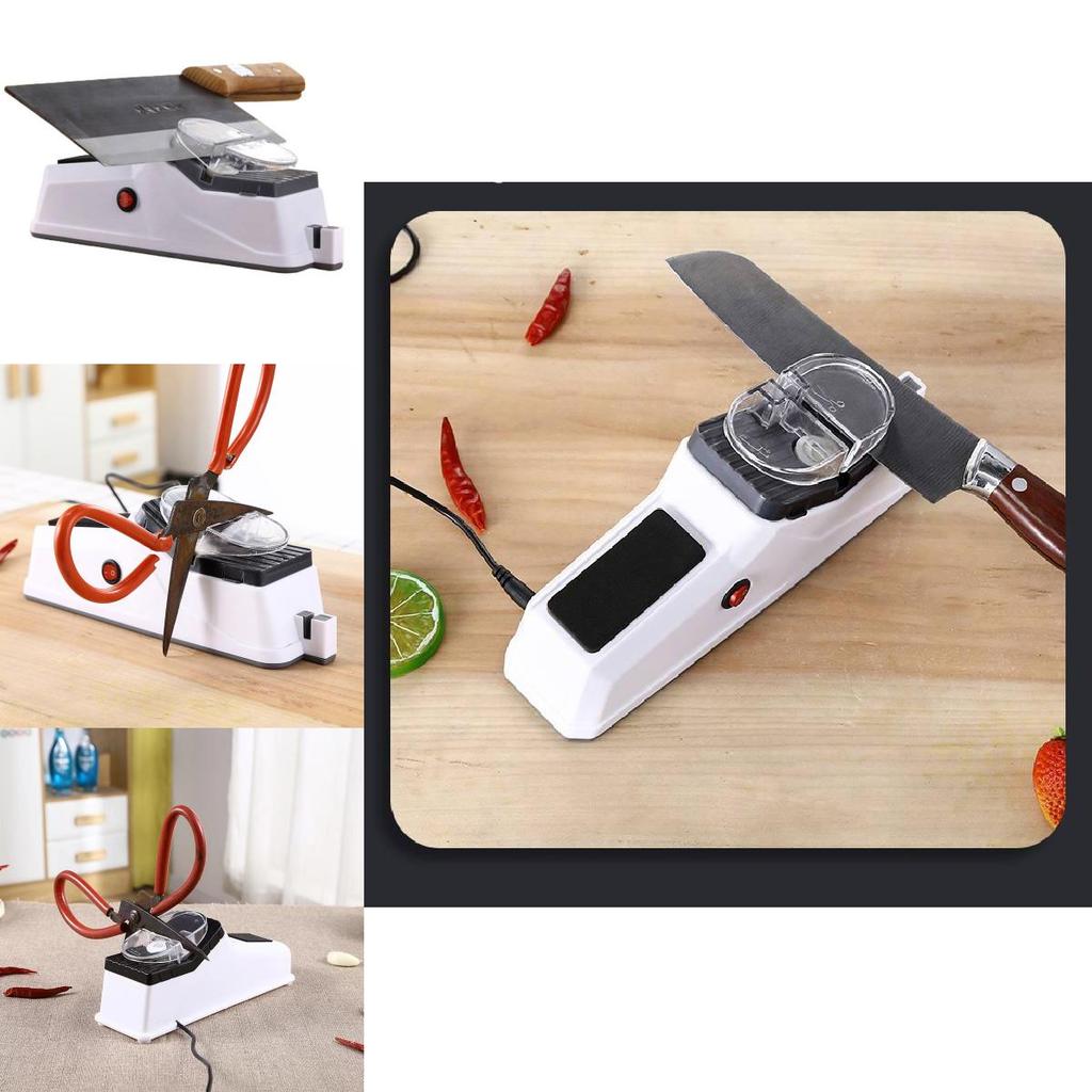 New Electric Knife Sharpener Household Portable Quick Sharpening Machine Multifunctional Automatic Scissors Knives Kitchen Tool