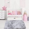 Tie-dye Plush Carpet 40x60cm Home Soft Area Rug Girls Bedroom Bed Blanket Children's Room Decoration Non-Slip Floor Mat