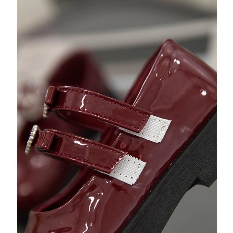 New Spring and Autumn Girls' Fashionable and Versatile Comfortable Soft-soled Leather Shoes