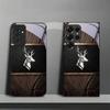 Elite Metallic Stag Black Phone Case For Samsung A32 A33 A34 A35 A36 A37 A51 52 52s A53 A54 A55 A56 A57 A71 A72 A73 Glass Cover