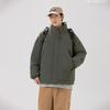New Trendy Down Jacket Loose Version New Stand-up Collar Winter Coat Thickened Cotton Clothes Men