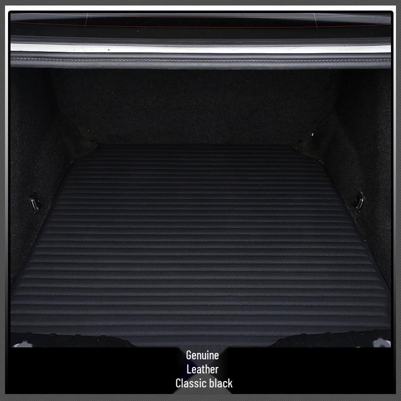 Fits 99% of Car Models: Genuine Cowhide Leather Trunk Mat