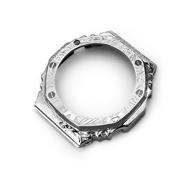GA2100 Mod-Kit Edelstahlgehäuse Armband Für Casio G-SHOCK GA-2100/2110 GAB2100 Retro Relief Metallgehäuse Armband Zubehör