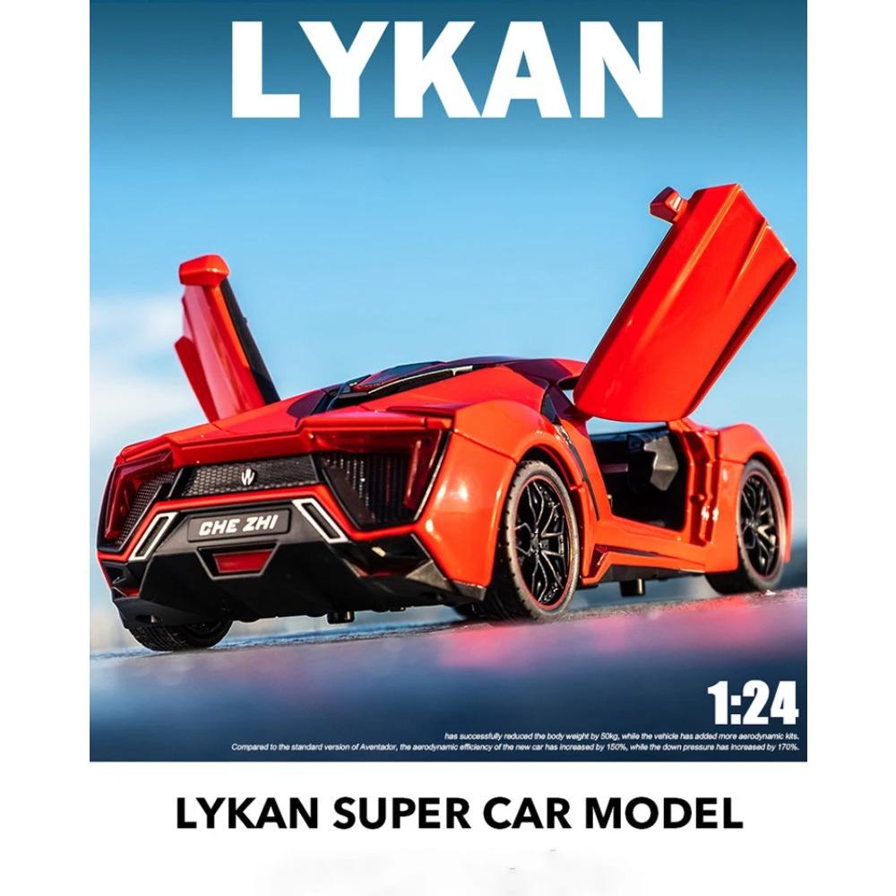 1/24 Lykan Hypersport Supercar Model Diecasts & Toy Vehicles Toy Car Metal Collection Toy Kid Toys for Children Kids Gifts