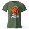 I'm A Unicorn Printed T-Shirt 100% Cotton Oversized Mythic Graphic Tees for Men Women Summer Tops Kawaii Streetwear