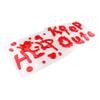 1pcHalloween Jelly Static Cling Window Sticker Lifesaving Blood Handprint Pattern Soft Adhesive Material Window Glass Door Stick