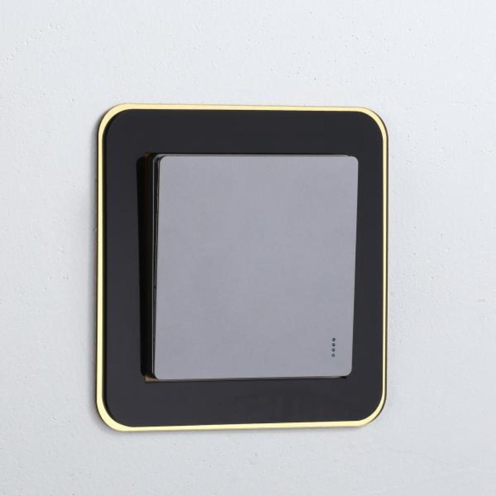 

Anti-Dirty Socket Decorative Frame Protective Switch Sticker Switch Protective Cover Living Room чорний