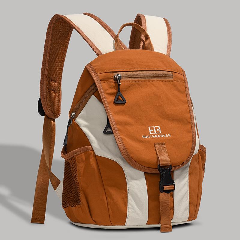 

Школьный рюкзак 2025 новый высококачественный рюкзак большой вместимости модный и легкий рюкзак повседневная простая универсальная сумка для путешествий на открытом воздухе оранжевый
