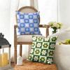 Sweet Geometrical Florals Cushion Cover Natural Linen Organic Fabric DoubleSided Printing Sofa Home Decor Gift Pillow Cover