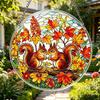 83 Pcs Acrylic Suncatcher Jigsaw Puzzles Stained Glass Style Window Hanging Decor DIY Sun Catcher Kit for Home Garden Decor