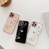 6D side electroplated love bracelet for iPhone17promax mobile phone case Apple 16 eye protection case 15