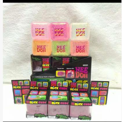 Needoh Decompression Flow Ice Cube Square Maltose Luminous High-Value Toy Vent Rebound