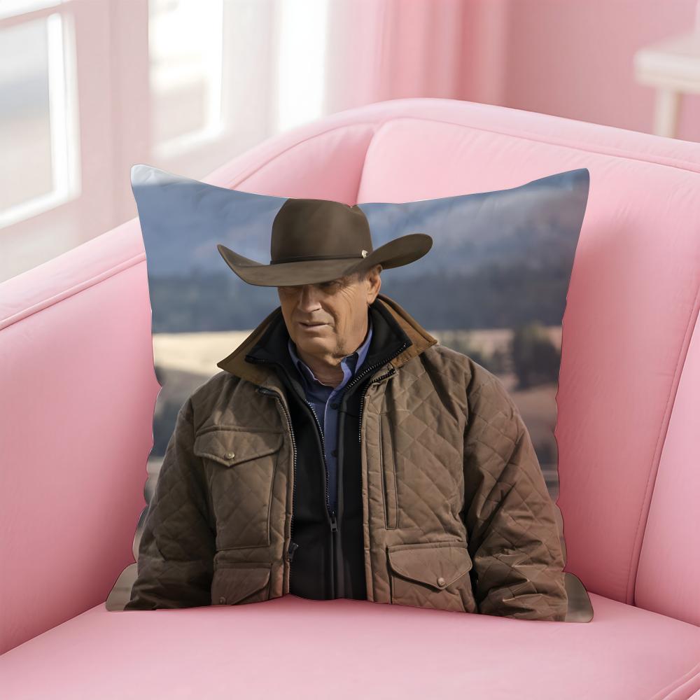 

JJohn Dutton Cushion Cover Pillow Case Soft Friendly Fabric Concealed Zipper 30X30cm