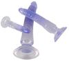 Crystal - Set of 3 Training Anal Dildos, 3 Sizes, Blue