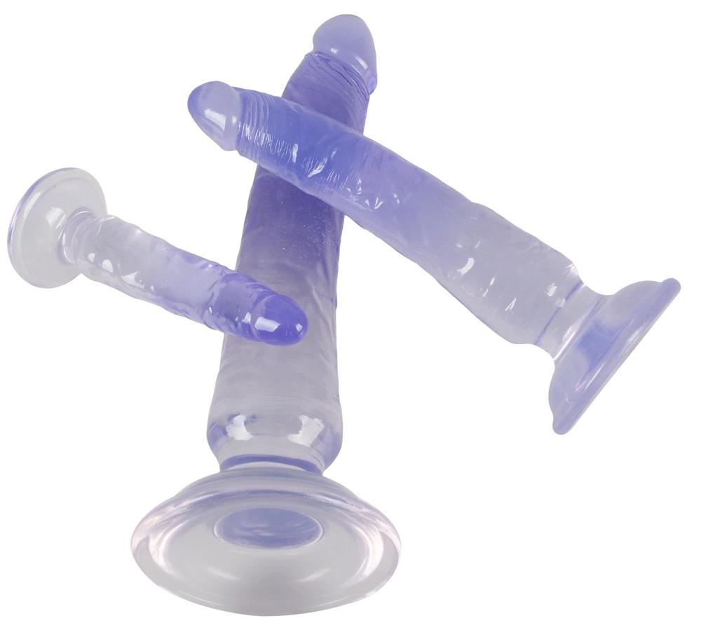 Crystal - Set of 3 Training Anal Dildos, 3 Sizes, Blue