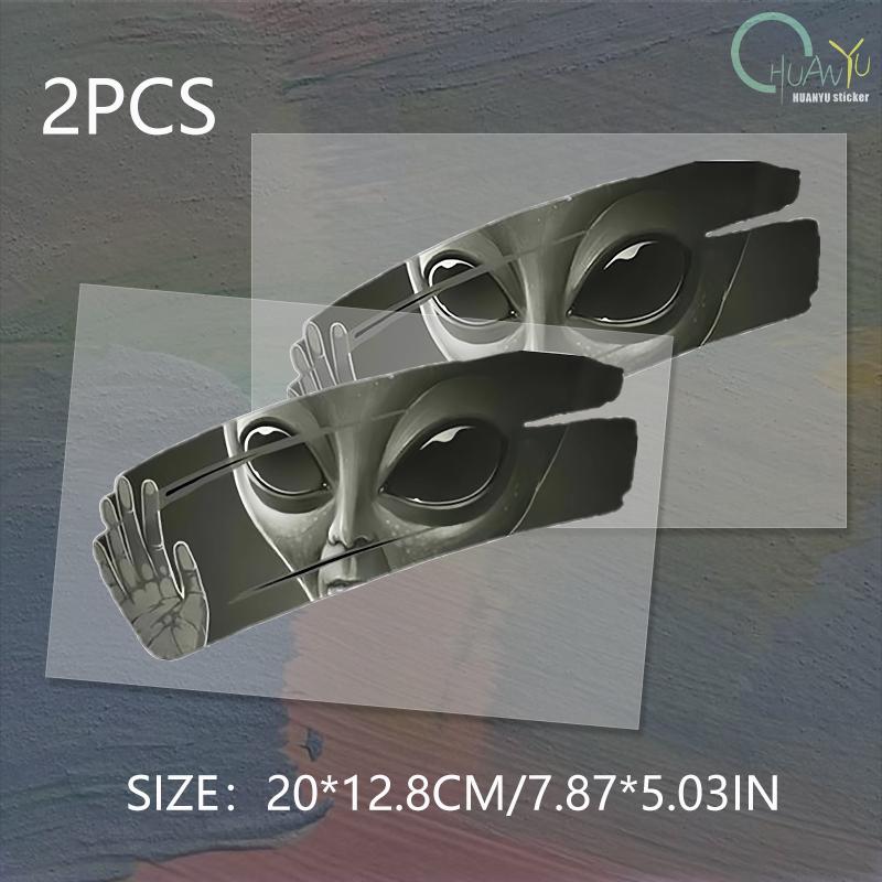 Creative sticker alien side window sticker scratch scratch devil sticker 20x12.8cm