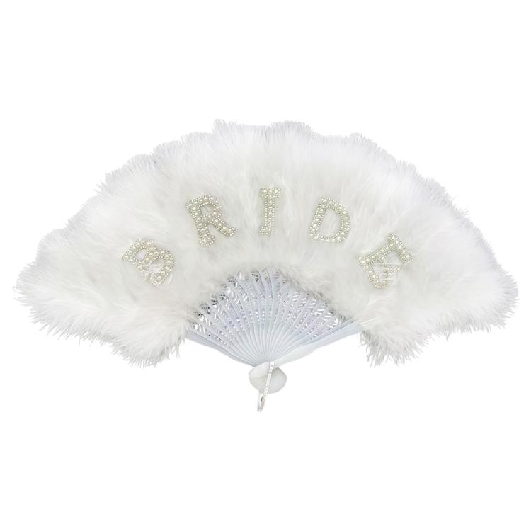 Wedding Essential 21 Feather Foldable Accessory Bridal Feather Fan Perfect For Photography And Guest Comfort