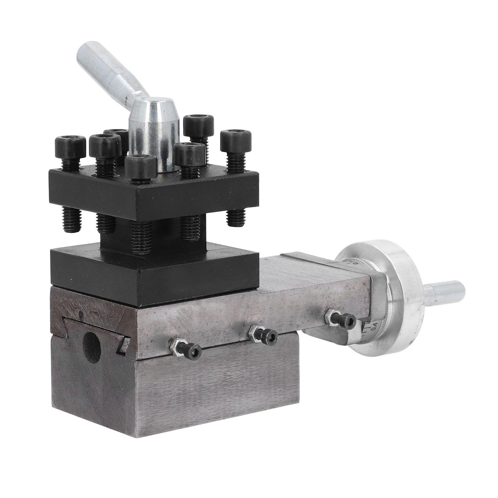 

Mini Lathe Tool Holder Vice Clamp 60x60mm Square Slide Compound Tool for MX 210 WM 210 8x16 220x400 220x600 220x750 Lathe чорний