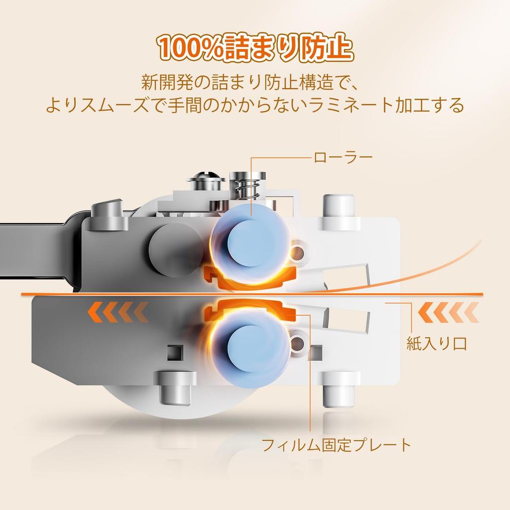 Bonsaii Blocage Papier A4 Papier Fin Papier Épais Coupe-papier Coin Comprend 10 Plastification Plis Facile pour Usage Domestique L418-C Plastifieuse 5-en-1, 100% Prévention,