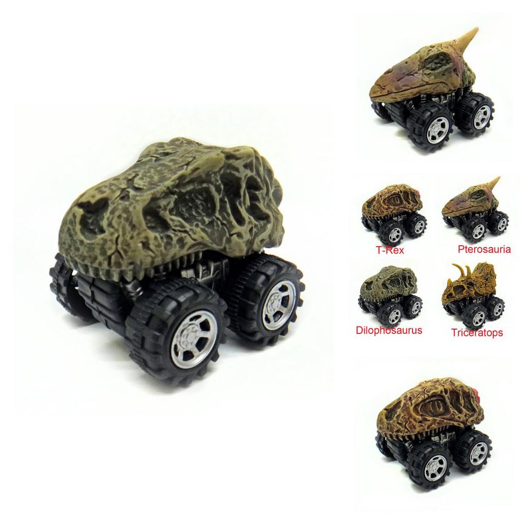 Mini Dinosaur Skeleton Car Models Premium Quality Pull Back Car Toys Gift For Kids And Boys