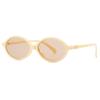 Trendy Retro Small Oval Women Sunglasses Fashion Round Steampunk Women's Sunglasses Shades Fashion Ladies Shades Oculos UV400